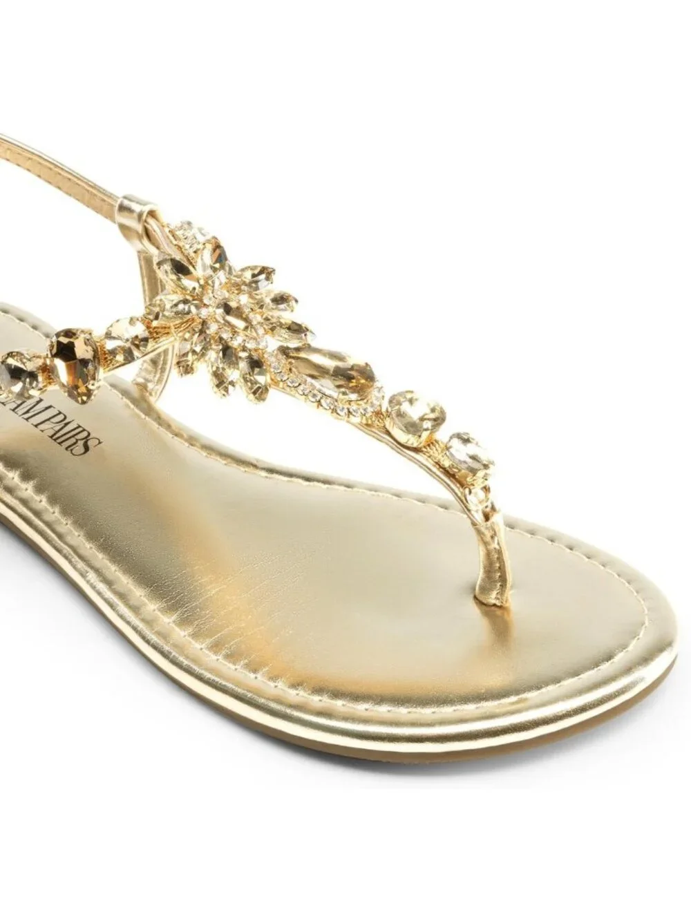 Stylish Women's Rhinestone Flat Sandals | Comfortable Summer Footwear